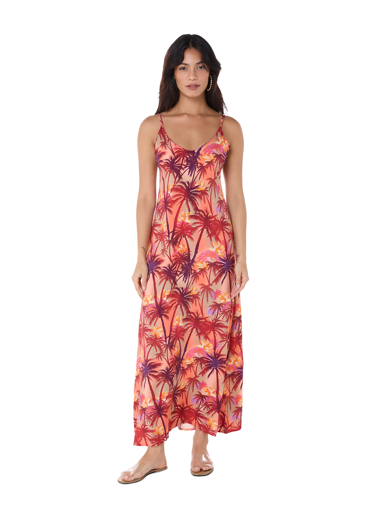 Christelle Dress Palm Tree
