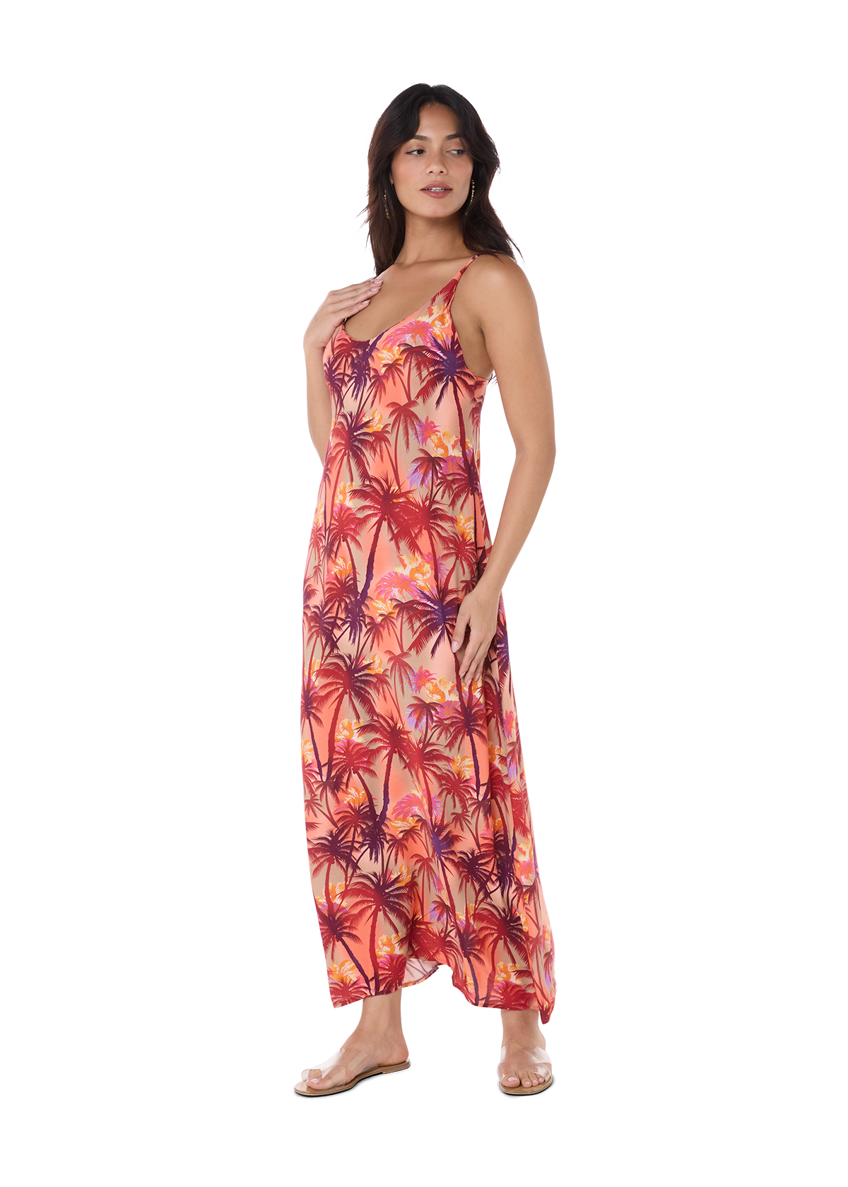 Christelle Dress Palm Tree