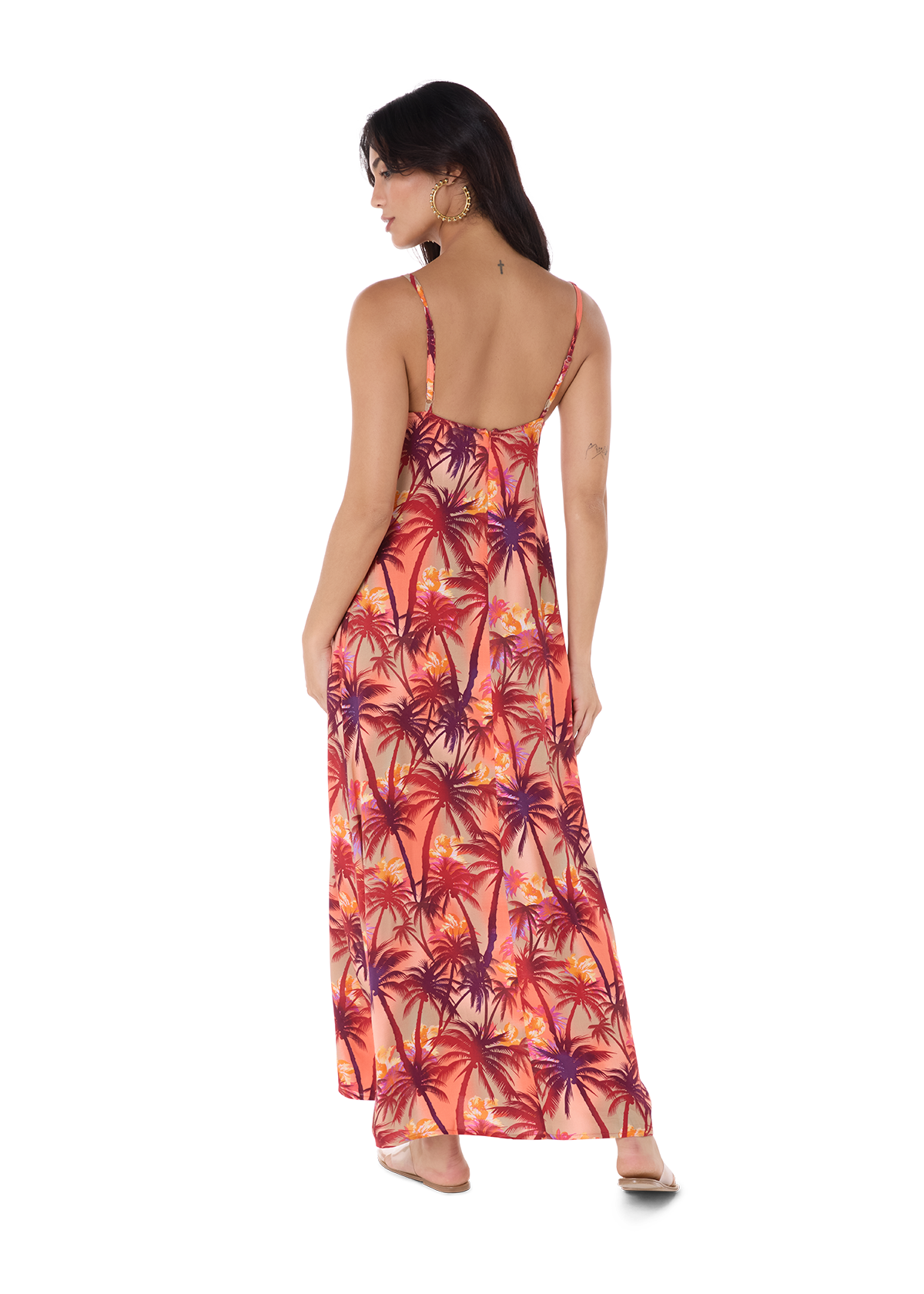 Christelle Dress Palm Tree