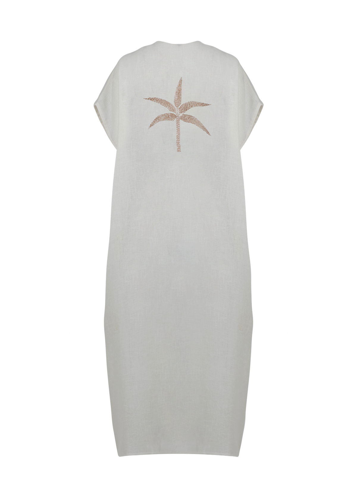 Kimono Linen Palm Tree Pink