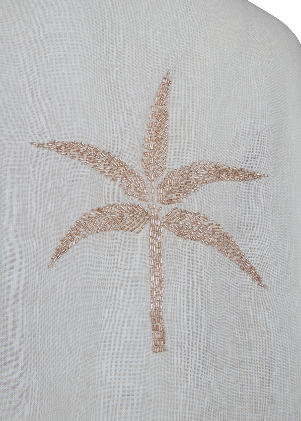 Kimono Linen Palm Tree Pink