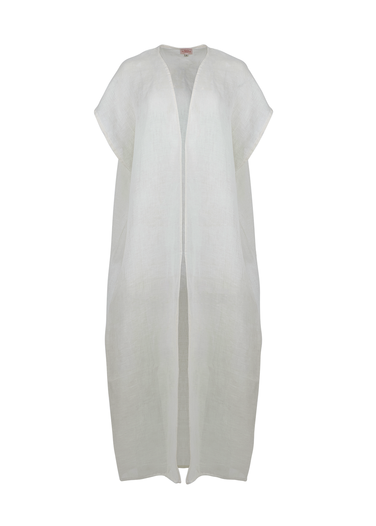 Kimono Linen Palm Tree Yellow